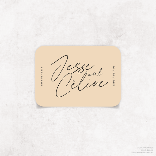 Before Sunrise: Wedding Save The Date Card