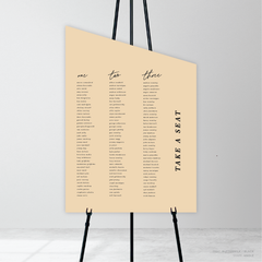 Before Sunrise: Wedding Seating Chart