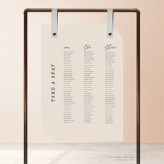 Before Sunrise: Wedding Seating Chart