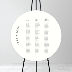 Before Sunrise: Wedding Seating Chart