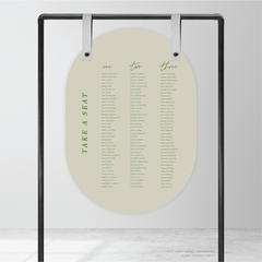 Before Sunrise: Wedding Seating Chart