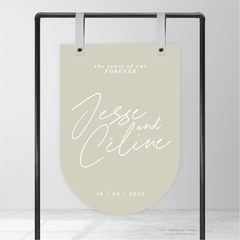 Before Sunrise: Wedding Welcome Sign