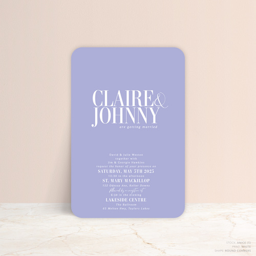 Claire: Wedding Invitation