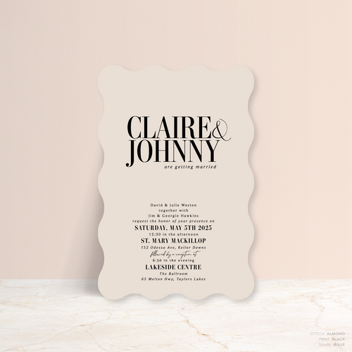 Claire: Wedding Invitation