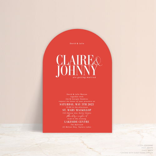 Claire: Wedding Invitation