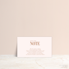 Claire: Wedding Note Card