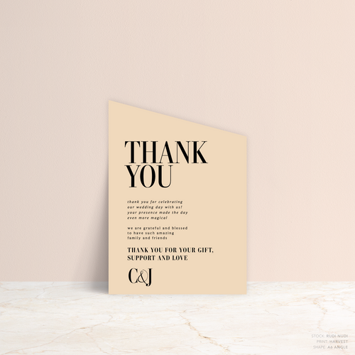 Claire: Wedding Thank You Card