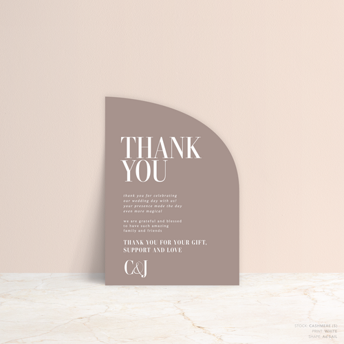 Claire: Wedding Thank You Card