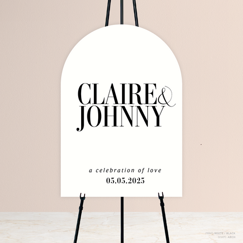 Claire: Wedding Welcome Sign