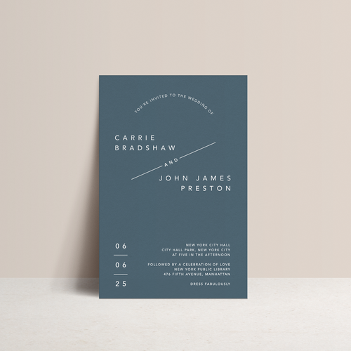 Cosmopolitan Wedding Invitation