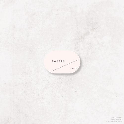 Cosmopolitan: Wedding Place Card