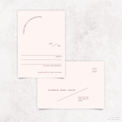 Cosmopolitan: Wedding RSVP Card