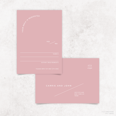 Cosmopolitan: Wedding RSVP Card