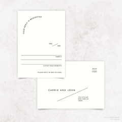 Cosmopolitan: Wedding RSVP Card