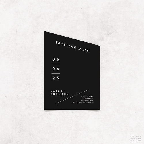 Cosmopolitan: Wedding Save The Date Card