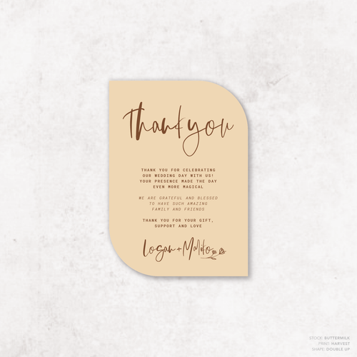 Daisuki: Wedding Thank You Card