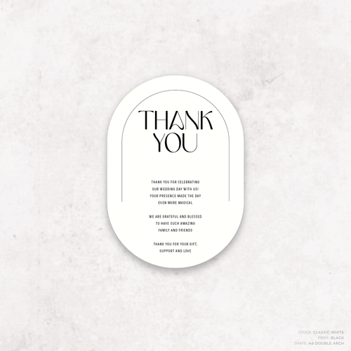 First Date: Wedding Thank You Card