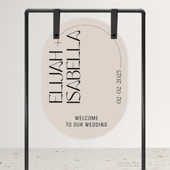 First Date: Wedding Welcome Sign