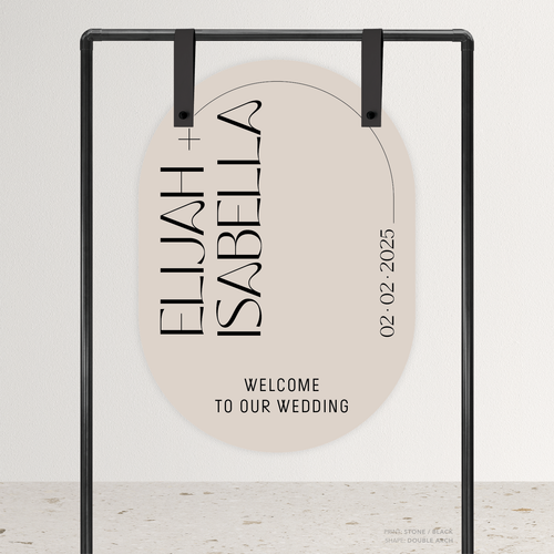 First Date: Wedding Welcome Sign