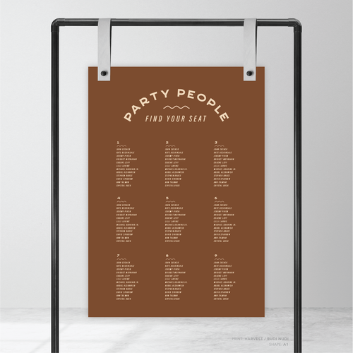 Galway Girl: Wedding Seating Chart