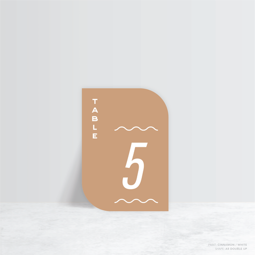 Galway Girl: Wedding Table Number