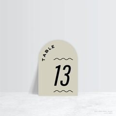 Galway Girl: Wedding Table Number