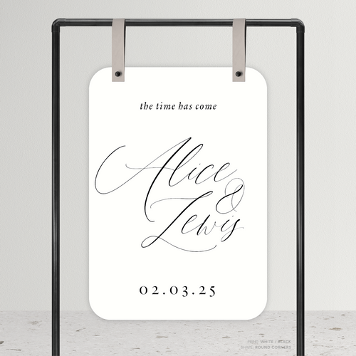 Golden Afternoon: Wedding Welcome Sign