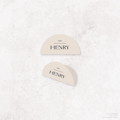 Henry: Baptism Place Card