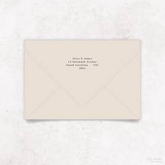 Julia: Envelope Print Back