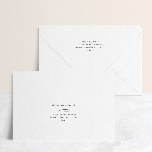 Julia: Envelope Print Front & Back