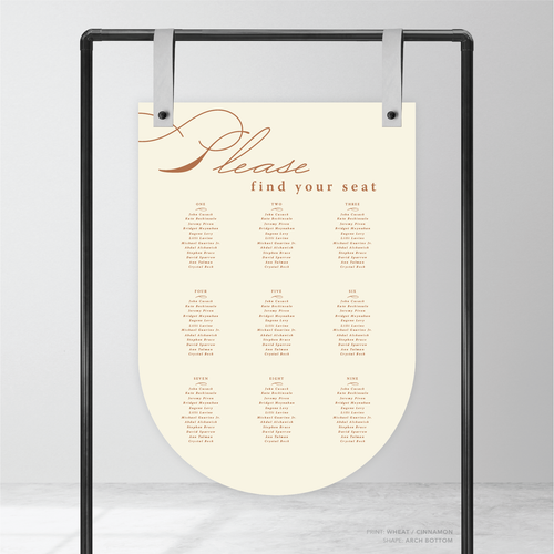 Julia: Baptism Seating Chart