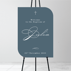 Julia: Baptism Welcome Sign
