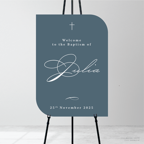 Julia: Baptism Welcome Sign