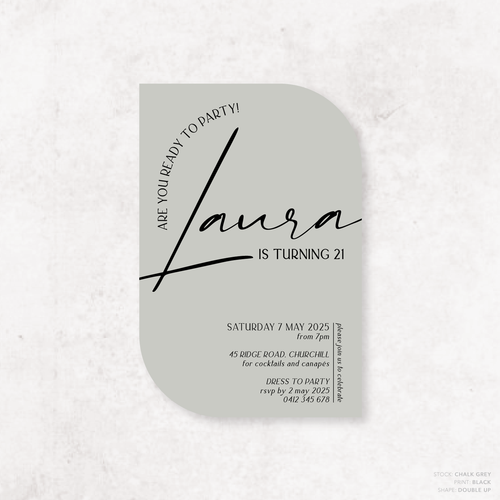 Laura: Baptism Invitation + Birthday Invitation