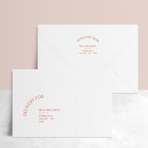Laura: Envelope Print Front & Back
