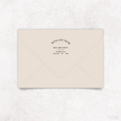 Laura: Envelope Print Back