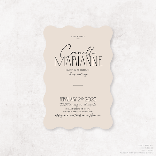 Magnetic Attraction: Wedding Invitation