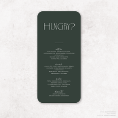 Magnetic Attraction: Wedding Menu