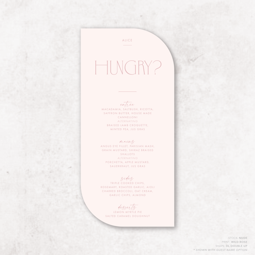 Magnetic Attraction: Wedding Menu