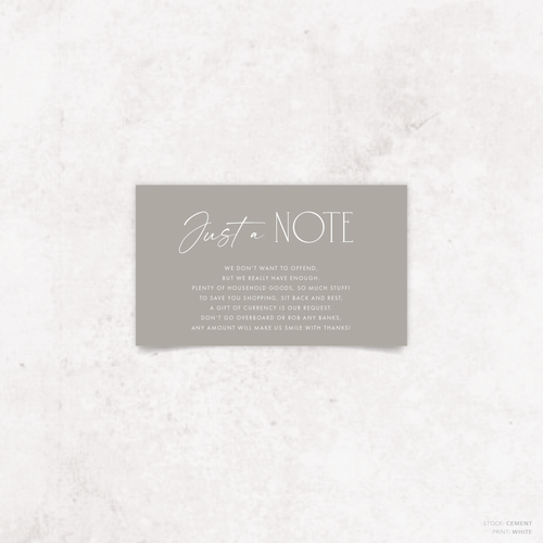 Magnetic Attraction: Wedding Note Card