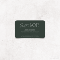 Magnetic Attraction: Wedding Note Card