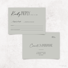 Magnetic Attraction: Wedding RSVP Card