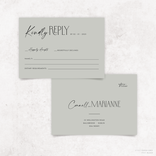 Magnetic Attraction: Wedding RSVP Card