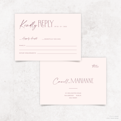 Magnetic Attraction: Wedding RSVP Card