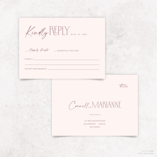 Magnetic Attraction: Wedding RSVP Card
