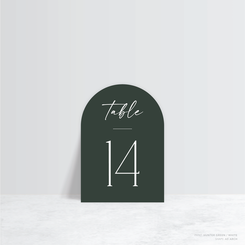 Magnetic Attraction: Wedding Table Number