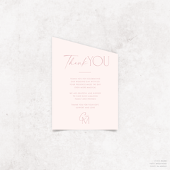 Magnetic Attraction: Wedding Thank You Card