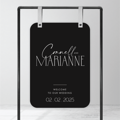 Magnetic Attraction: Wedding Welcome Sign