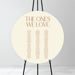 Me And You: Wedding Seating Chart