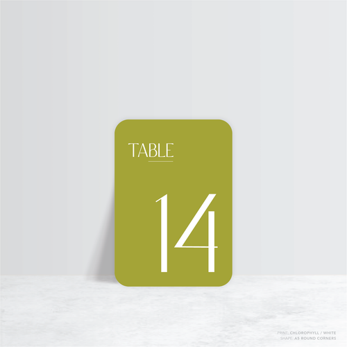 Me And You: Wedding Table Number